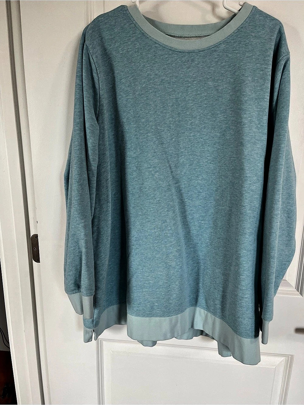 Lands' End Serious Sweats Crewneck Sweatshirt Blue 2X